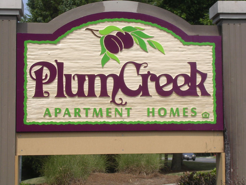 sandblast w/ decorative wood posts