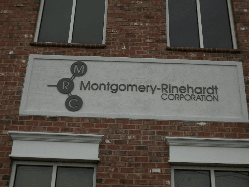 cut metal letters and logo