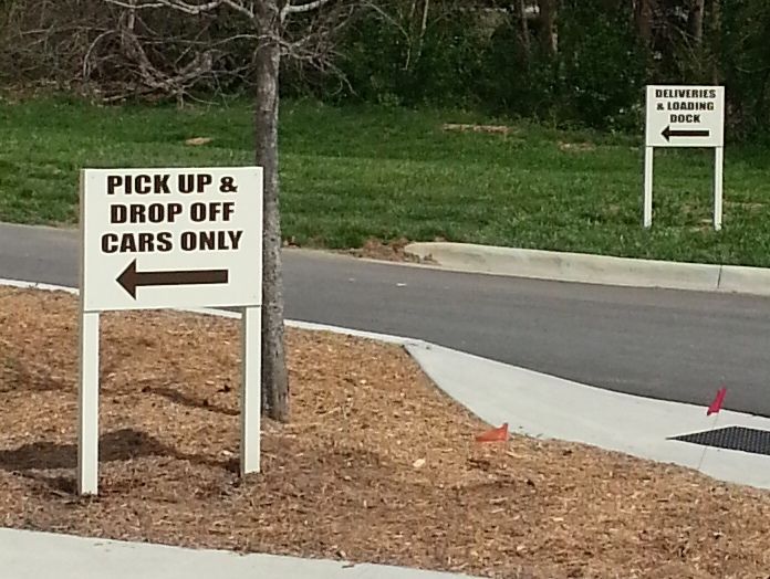 metal post and panel