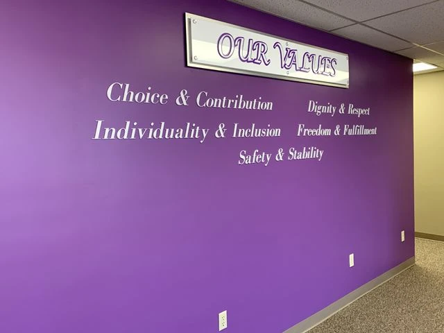 Dimensional Acrylic Sign With Standoffs And Dimensional Acrylic Letters