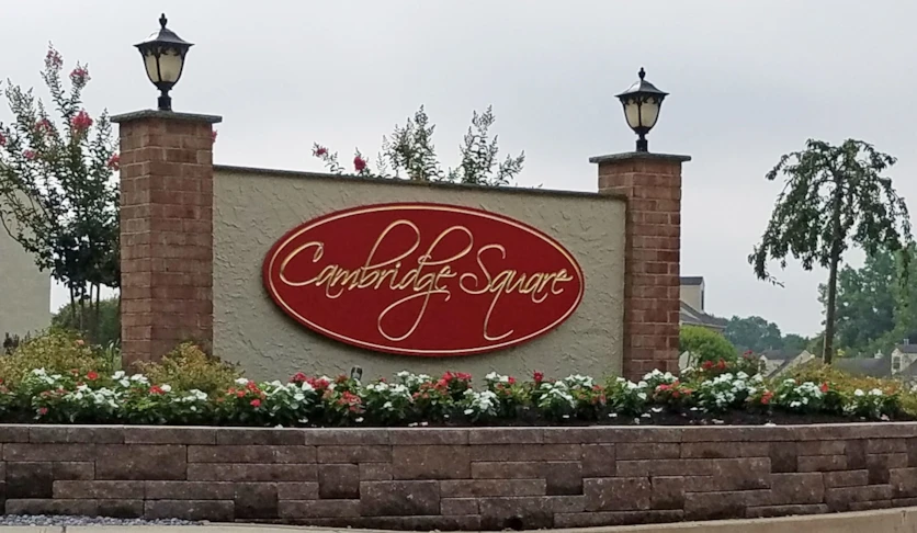 Entry Sign for Townhouse Complex