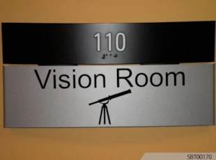 Vision Room ADA Sign