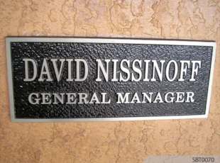 Directional Cast Plaque