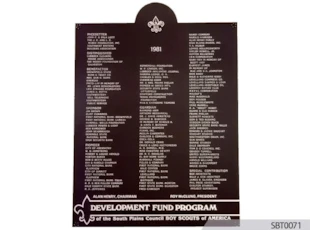 Recognition Cast Plaque