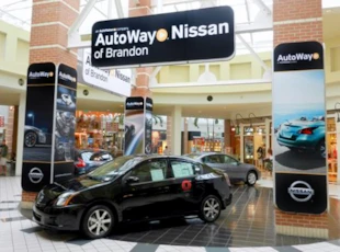Fabric Print with Custom Frames for Auto Way Nissan of Brandon in Tampa, FL
