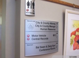 Interior Government Office Directory Sign