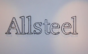 Lobby Logo with Standoffs for Allsteel