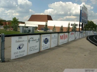 High School Athletics Plastic Sponsor Signs