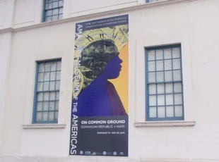 Wallscape with Exterior Banner Framing System for Art Museum of the Americas in Washington DC
