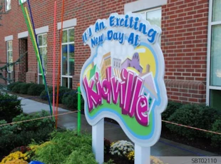 Daycare Post and Panel Sign