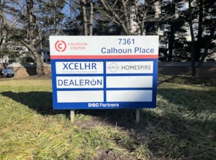 Post and panel sign