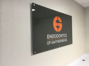 Acrylic with standoffs for Endontics of Gaithersburg in Gaithersburg, MD 