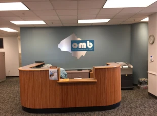 Silver Aluminum Composite Logo sign for Montgomery County Office of Management and Budget