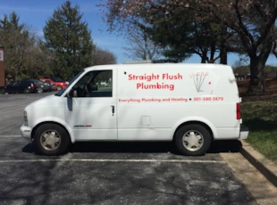 Vehicle Lettering for Straight Flush Plumbing  in Rockville, MD