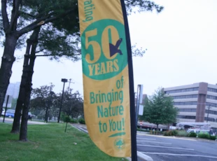 Feather Flag for Montgomery Parks