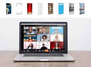 Custom Printed Zoom Backdrops