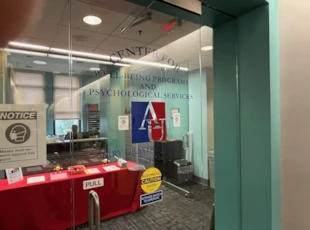 Window vinyl on glass door