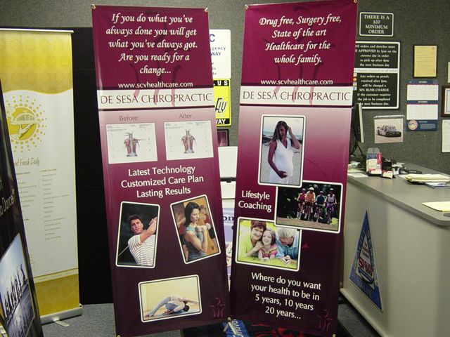 Full Color Banner & Vertical Banner Stand