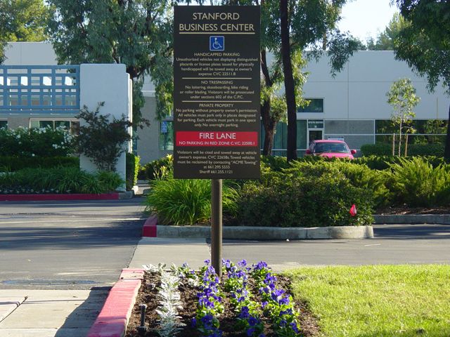 Business Center Entrance Sign