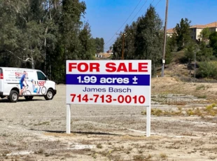 Post & Panel | Sign | For Sale Sign | Realty Sign | Wooden Sign |Outdoor Sign
