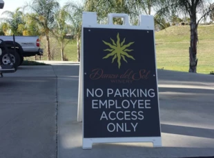 a frame sign, danza del sol, winery, temecula, signs by tomorrow, murrieta, inland valley, southern california