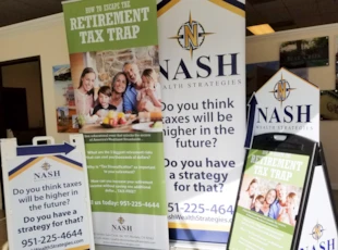 banner stand, frame, nash, murrieta, signs by tomorrow, temecula, inland valley, southern califonria