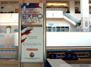 Gov't Expo Sign & Freestanding Frame