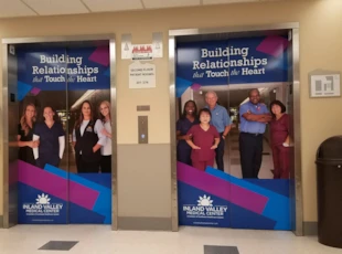 wall covering, interior, vinyl, signs by tomorrow, inland valley, southern california, southwest healthcare, wildomar, murrieta