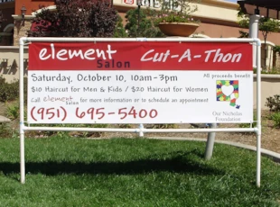 3x8 Banner on Frame