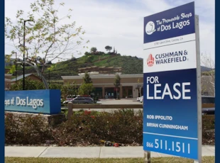 Wood Leasing Sign