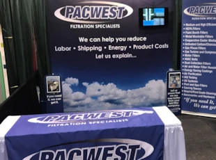 tradeshow booth, custom, pacwest, air filtration, murrieta, signs by tomorrow, temecula, inland valley, southern california