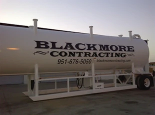 Blackmore Contracting Vinyl Lettering