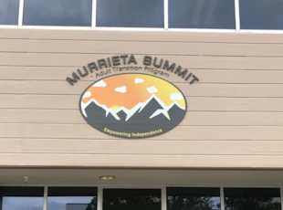 dimensional lettering, outdoor, signs by tomorrow, inland valley, southern california, murrieta summit, temecula, adult transition center