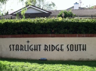 Monument Sign Starlight Ridge South Temecula