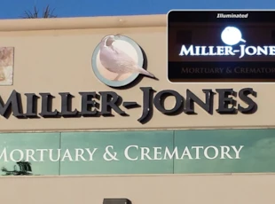 Day & Night Dimensional Lettering Miller Jones