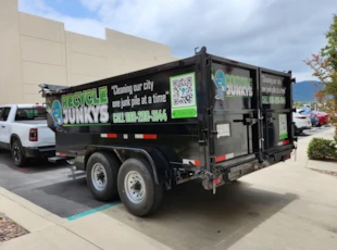 Vehicle Lettering | Recycle Junkys | Recycling graphics