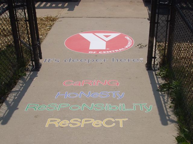 Concrete Vinyl (outside) for YMCA