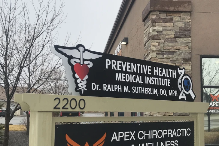 Custom routed exterior business sign