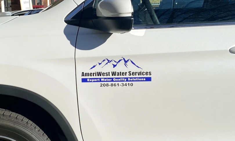 Full color, contour cut vehicle logo