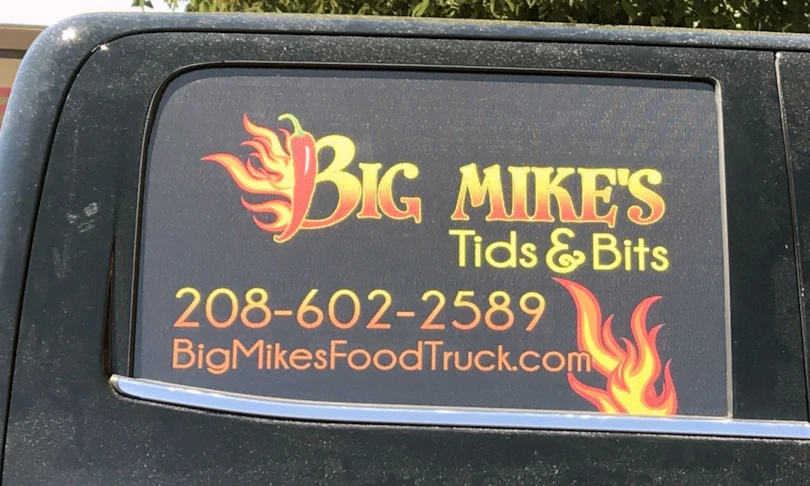 Perforated Window Graphics on truck