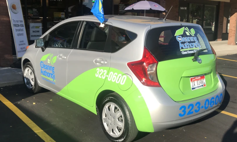 Custom Vehicle Graphics for The Cleaning Authoritys fleet cars