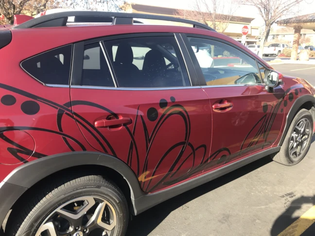 Vehicle graphics on personal vehicle