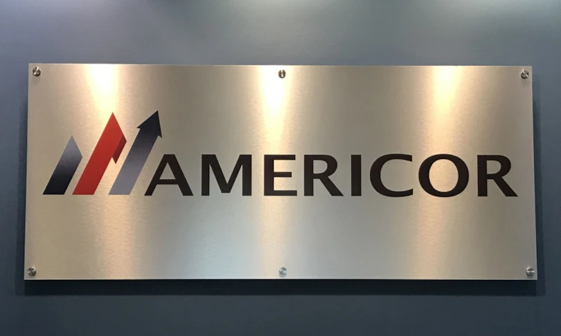 Brushed Aluminum Lobby Sign