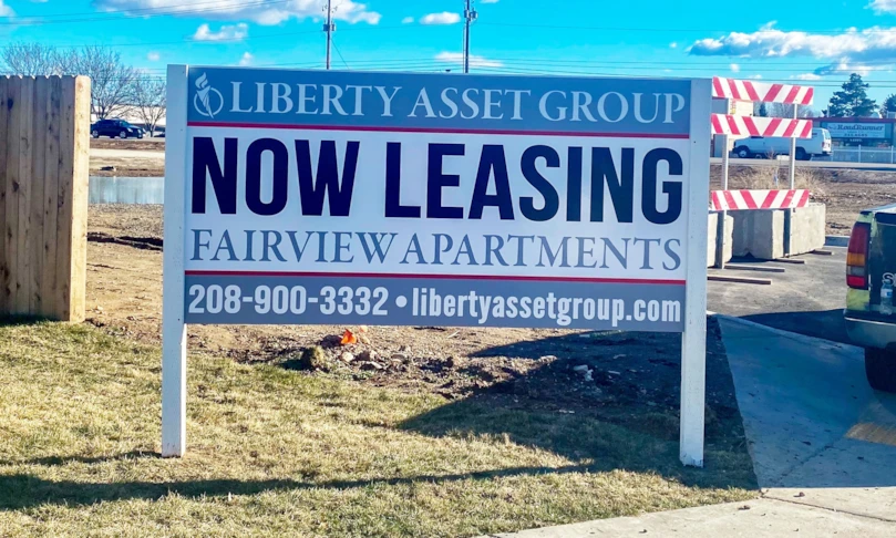 Full color, digitally printed post and panel sign
