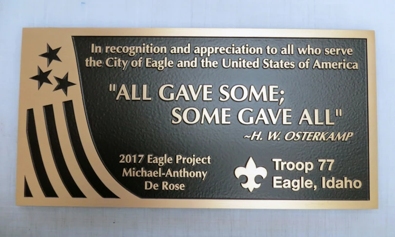 Cast Bronze Plaque
