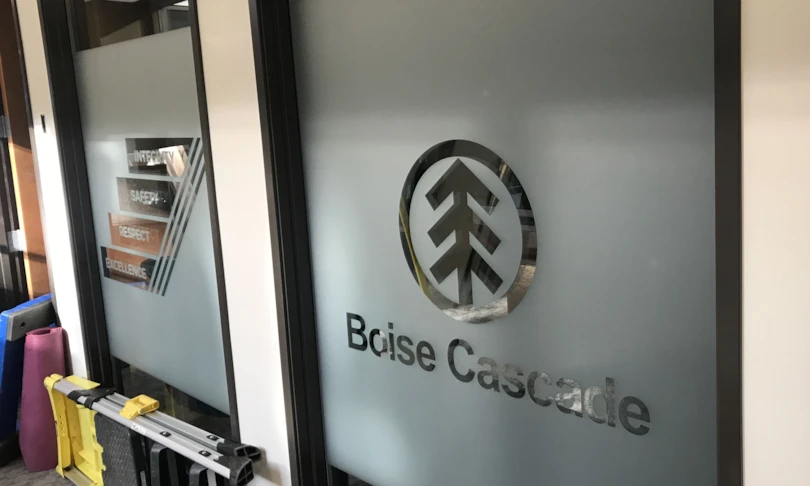 Frosted Vinyl Window Graphics for office interior windows