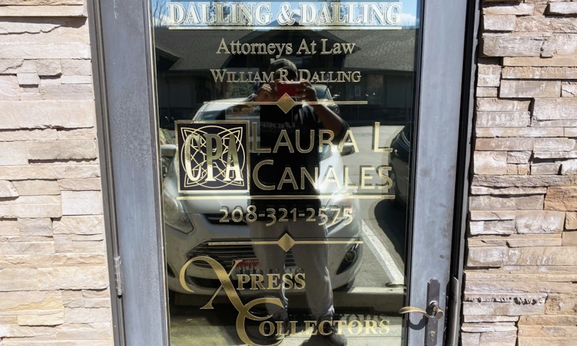 Door Graphics with metallic vinyl