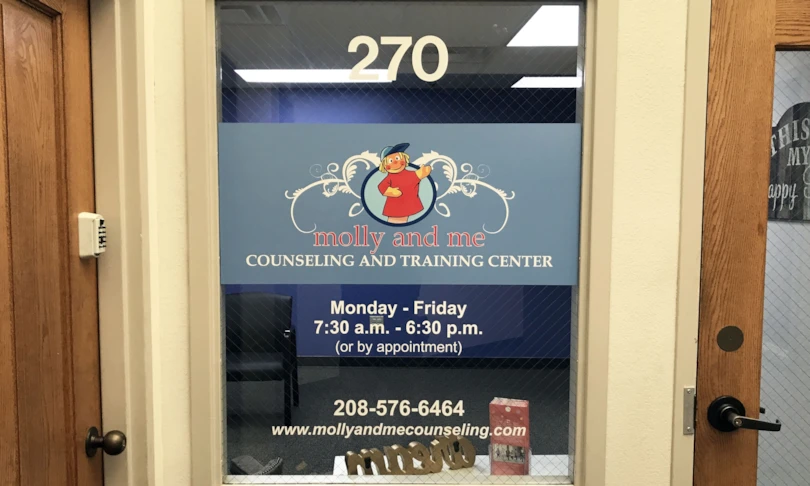 Window Graphics on office door