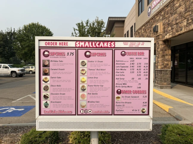Great Menu Board for tasty treats!