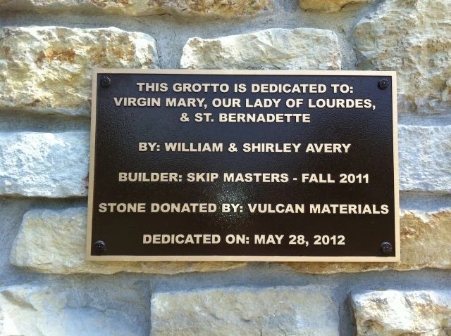 Custom bronze plaque